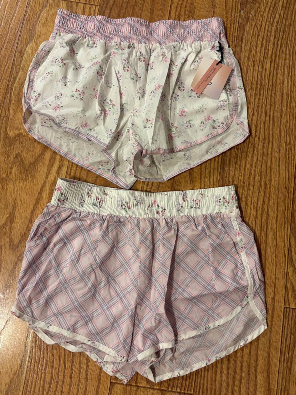 Happily Grey Ladies Boxer Shorts PJ Shorts Size Small Set of 2